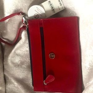 Red small wristlet.